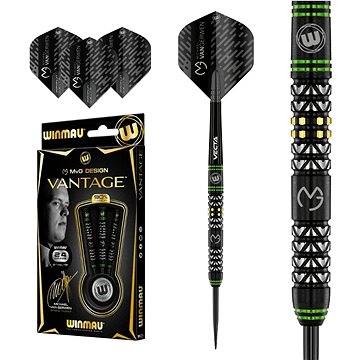 

Šipky Winmau steel Michael van Gerwen Vantage 24g, 90% wolfram