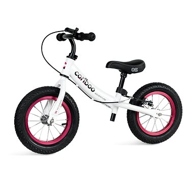 

MOVINO Cariboo ADVENTURE s brzdou, nafukovací kola 12'', bílo-růžové