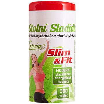 

FAN Slim&Fit Stevia tablety 19 g, 350 tablet, dávkovač