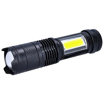 

Solight LED nabíjecí kapesní svítilna se zoomem, černá