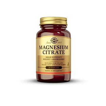 

Solgar Magnesium Citrát 200 mg 60 tablet