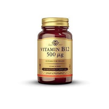 

Solgar Vitamin B12 500 mcg 50 kapslí
