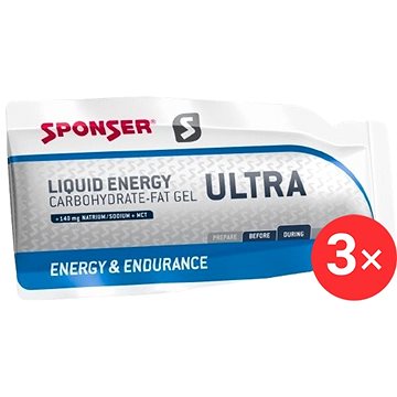 

Sponser Liquid energy ULTRA, 3 x 25g, Coconut milk a Macadamia