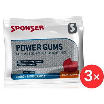 

Sponser Power Gums, 3 x 75g, Fruitmix