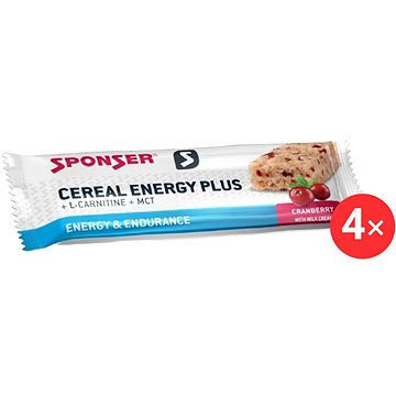 

Sponser Cereal Energy PLUS, 4 x 40g, Cranberry