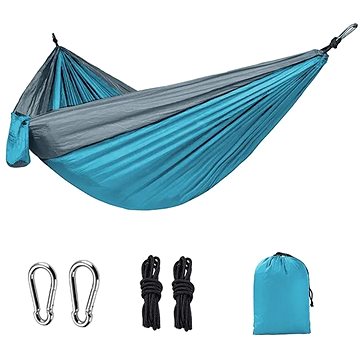 

Surtep Hamaka Camping Relax 210T, 260 × 140 cm, barva Šedá/Světle modrá