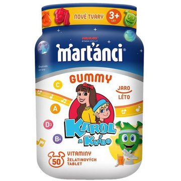 

Marťánci Gummy Karol&Kvído summer 50 ks