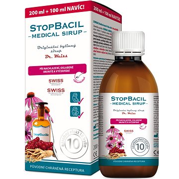

Dr. Weiss STOPBACIL Medical sirup 200+100 ml NAVÍC