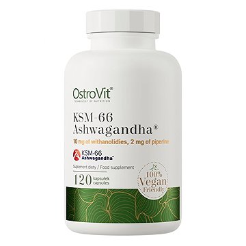 

OstroVit - KSM-66 Ashwagandha VEGE, 120 kapslí