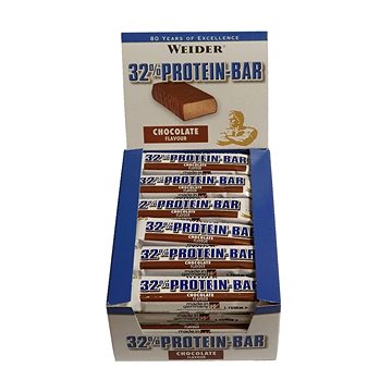 Weider 32% Protein Bar 60g, chocolate  - Proteinová tyčinka