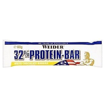 

Weider 32% Protein bar 60g, banán/bílá čoko