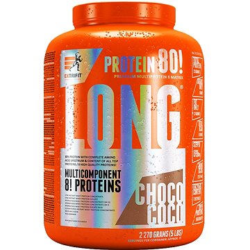 

Extrifit Long 80 Multiprotein, 2270g, choco coco