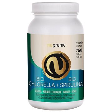 

Nupreme BIO Chlorella + Spirulina 750tbl.