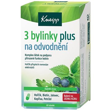 KNEIPP 3 bylinky na odvodnění Plus 60 tablet - Doplněk stravy