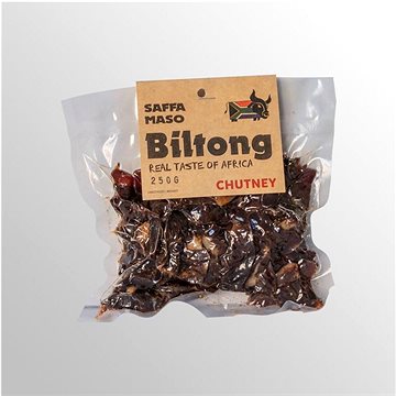 

SAFFA MASO Sušené hovězí maso Biltong Chutney 250 g
