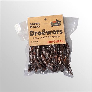 

SAFFA MASO Sušené hovězí klobásky Droëwors 250 g