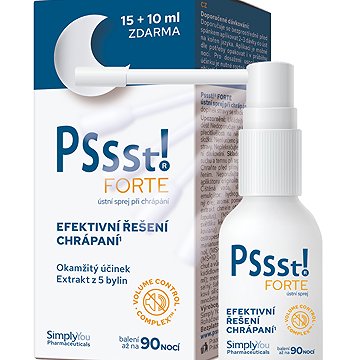 

Pssst! FORTE ústní sprej proti chrápání 25 ml