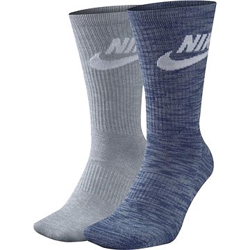 Nike Sportswear Advance Crew, šedá/modrá , EU 34 - 38 - Ponožky