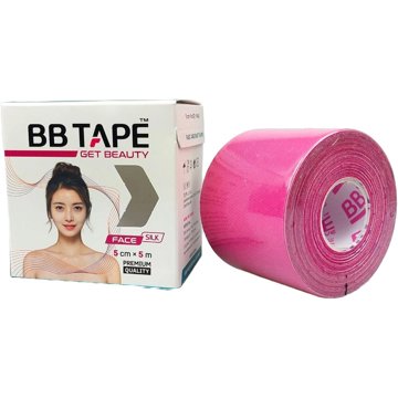 

BB Tape tejp na obličej z umělého hedvábí růžová 1 ks