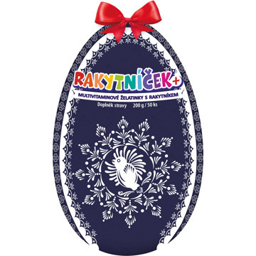 

RAKYTNÍČEK+ Multivitaminové želatinky Modré vejce 50 ks