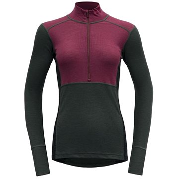 

Devold Lauparen merino 190 zip neck wmn beetroot/woods/ink L