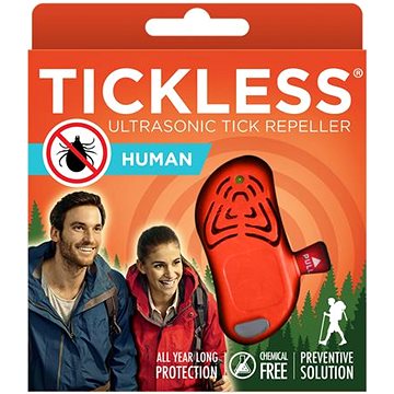 

TickLess Human Ultrazvukový odpuzovač klíšťat - oranžový