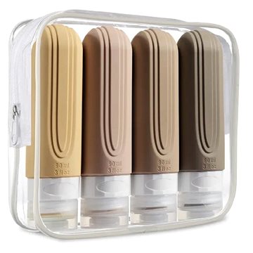 

Take it shop Silikonové cestovní lahvičky 90 ml 4 ks, meruňkové