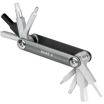 

TOPEAK Nano 9 - CNC Machined made Nano Tool with 9 functions, Black/Galaxy Gray