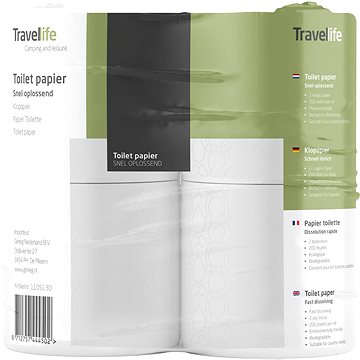 Travellife toiletpaper (4 pieces) - Eko toaletní papír