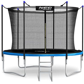 

Neo-Sport Zahradní trampolína 8 stop / 252 cm s vnitřní sítí a žebříkem černo - modrá