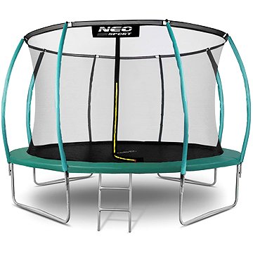 

Neo-Sport Profilovaná zahradní trampolína 12 stop / 374 cm s vnitřní sítí, oranžová