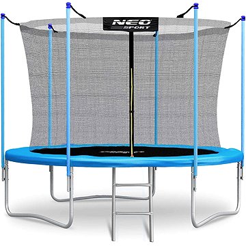 

Neo-Sport Zahradní trampolína 10 stop / 312 cm s vnitřní sítí a žebříkem, světle modrá