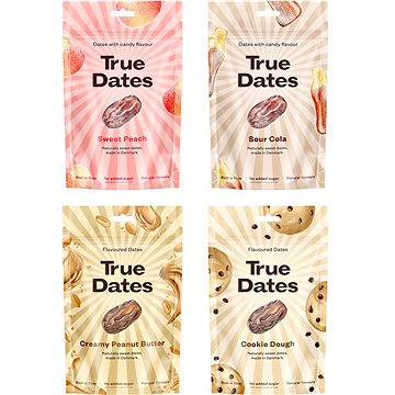 

True Dates Datle Mix příchutí 4 x 100 g