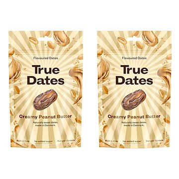 

True Dates Datle s příchutí arašídů 2 x 100 g
