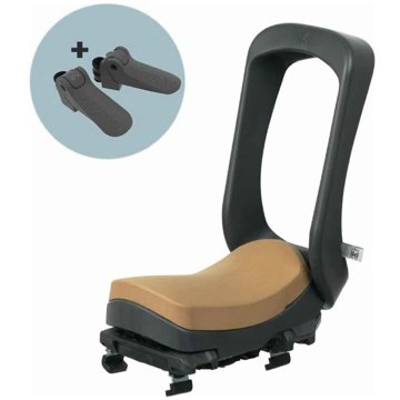 

Urban Iki Zadní sedadlo junior s adaptérem na nosič Bincho Black/Kurumi Brown