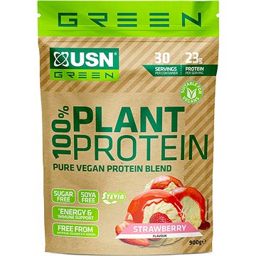 

USN 100% Plant Protein, 900g, jahoda