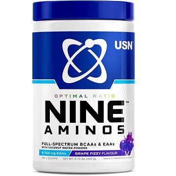 

USN Nine Aminos 330 g, Grape Fizzy Pop