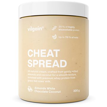 

Vilgain Cheat Spread 300 g Almonds white chocolate coconut