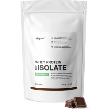 

Vilgain Grass-Fed Whey Protein Isolate 500 g Chocolate
