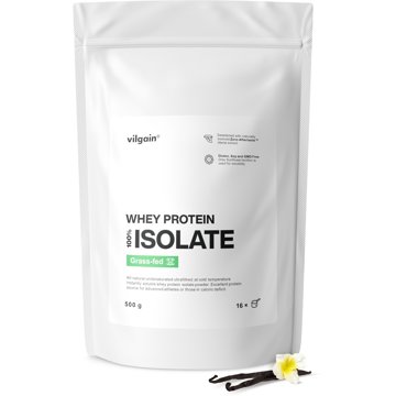 

Vilgain Grass-Fed Whey Protein Isolate 500 g vanilla