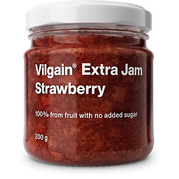 

Vilgain Extra džem jahoda bez přidaného cukru 200 g