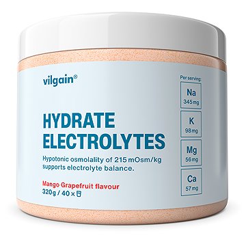 

Vilgain Elektrolyty Mango a grep 320 g