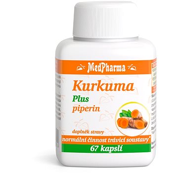 

MedPharma Kurkuma Plus piperin, 67 kapslí