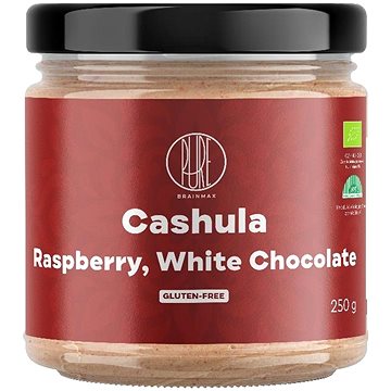 

BrainMax Pure Cashula, Kešu krém s malinami a bílou čokoládou, BIO, 250 g