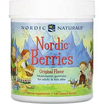 

Nordic Naturals Multivitamin pro Děti, Sladkokyselé, 120 gumových bonbonů