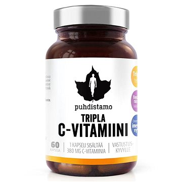 

Puhdistamo Triple Vitamin C 60 kapslí