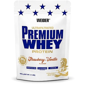 

Weider Premium Whey 500g, strawberry-vanilla