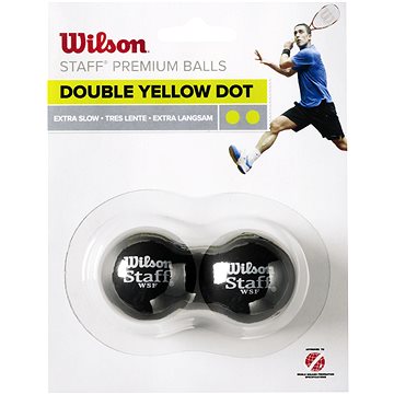 

Wilson Staff Squash 2 Ball Pack Double Yellow Dot