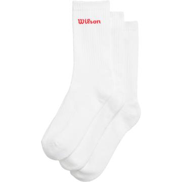 

Wilson Crew Logo Sock Men's White, 3 páry, velikost S