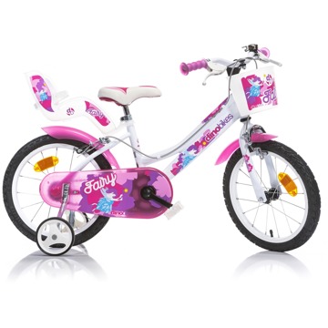 

Dino bikes 166 RSN FAIRY Bílá, růžový potisk 16"